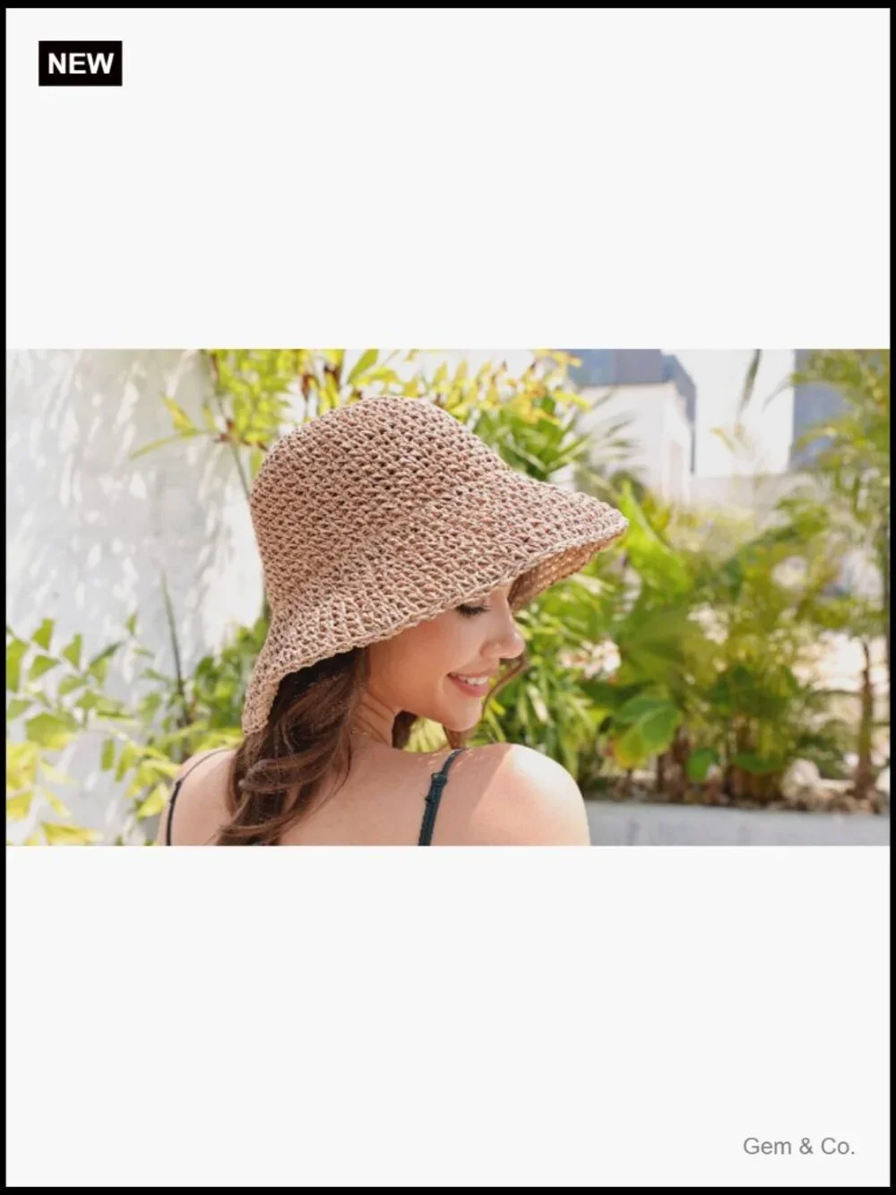 Womens Wide Brim Straw Sun Hat UPF50 Foldable Travel Beach Hat